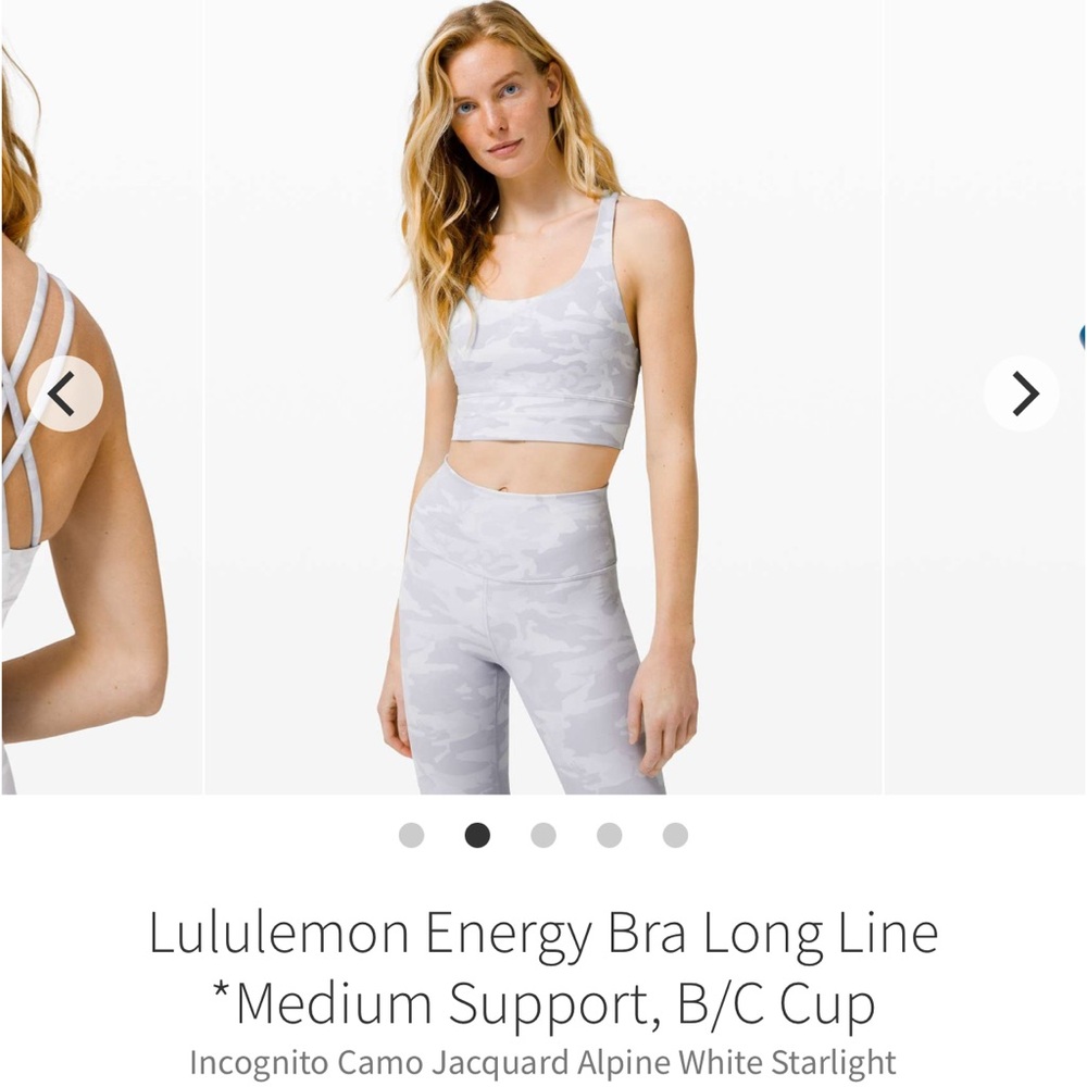 Lululemon Energy Bra Long Line *Medium Support, B/C Cup